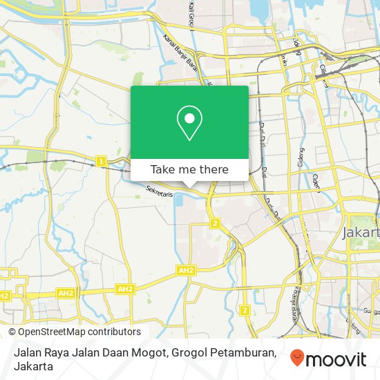 Jalan Raya Jalan Daan Mogot, Grogol Petamburan map