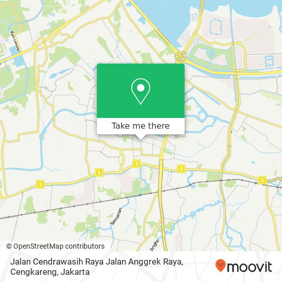 Jalan Cendrawasih Raya Jalan Anggrek Raya, Cengkareng map