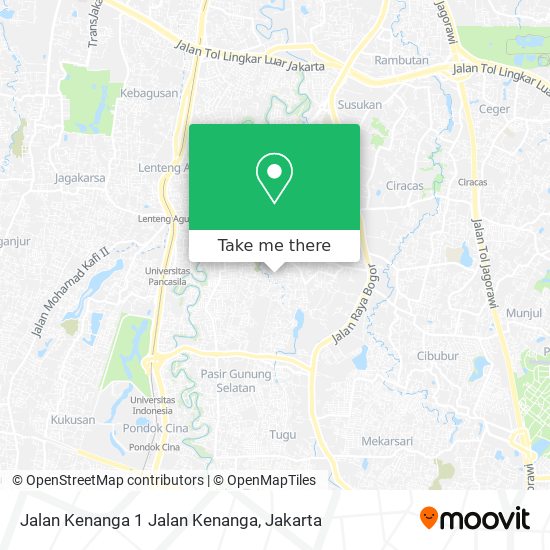 Jalan Kenanga 1 Jalan Kenanga map