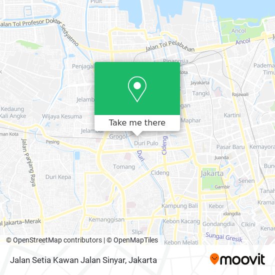 Jalan Setia Kawan Jalan Sinyar map