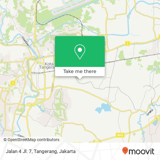 Jalan 4 Jl. 7, Tangerang map