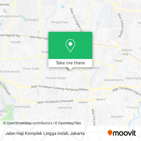 Jalan Haji Komplek Lingga Indah map