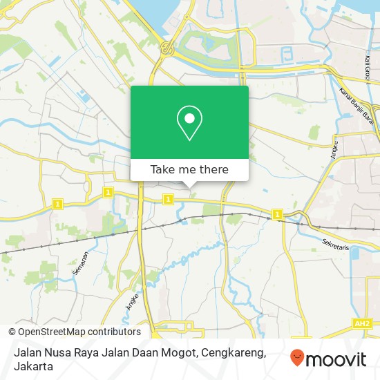 Jalan Nusa Raya Jalan Daan Mogot, Cengkareng map