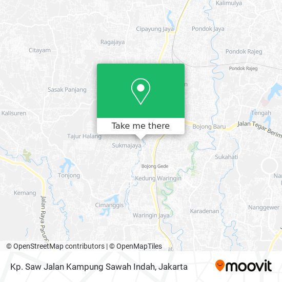 Kp. Saw Jalan Kampung Sawah Indah map