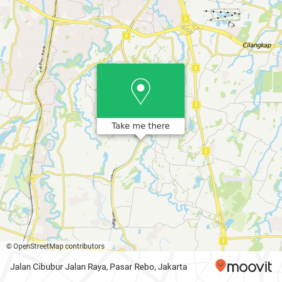 Jalan Cibubur Jalan Raya, Pasar Rebo map