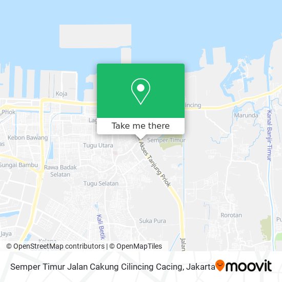 Semper Timur Jalan Cakung Cilincing Cacing map