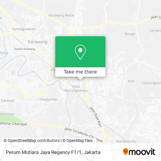 Perum Mutiara Jaya Regency F1 / 1 map