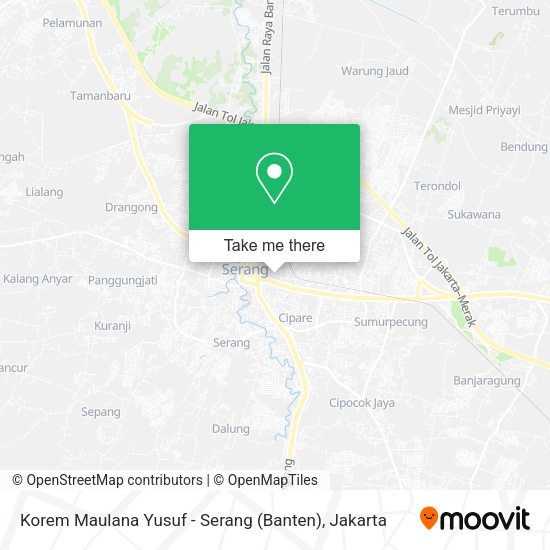 Korem Maulana Yusuf - Serang (Banten), null map