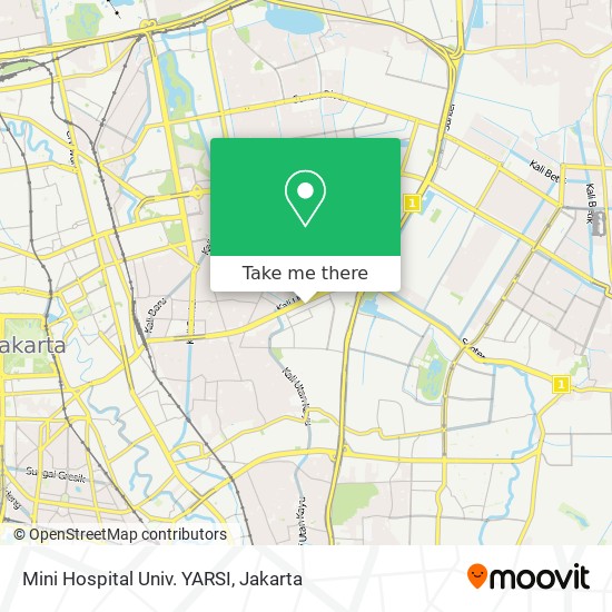 Mini Hospital Univ. YARSI map