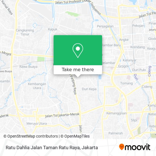 Ratu Dahlia Jalan Taman Ratu Raya map