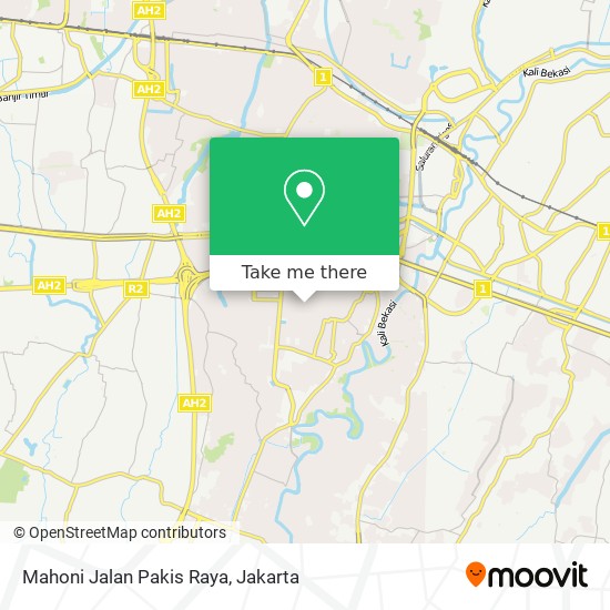 Mahoni Jalan Pakis Raya map