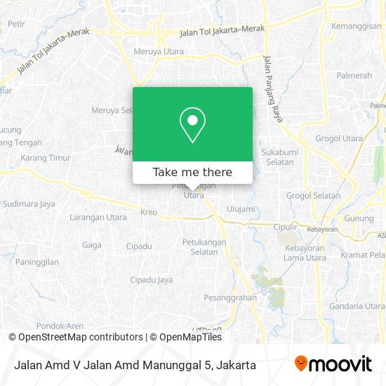 Jalan Amd V Jalan Amd Manunggal 5 map