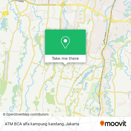 ATM BCA alfa kampung kandang map