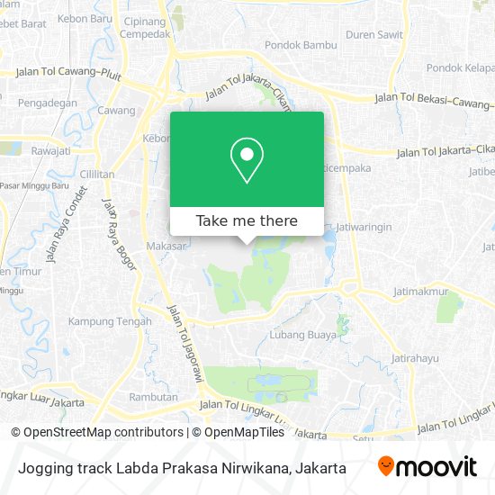 Jogging track Labda Prakasa Nirwikana map