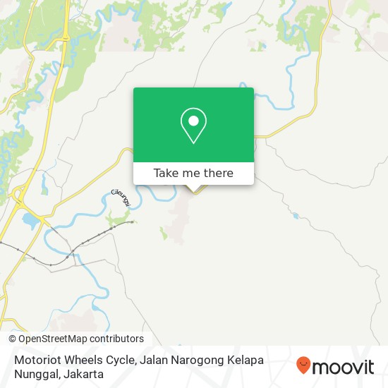 Motoriot Wheels Cycle, Jalan Narogong Kelapa Nunggal map