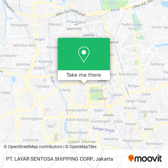 PT. LAYAR SENTOSA SHIPPING CORP. map