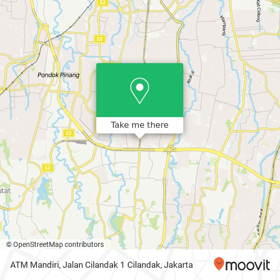 ATM Mandiri, Jalan Cilandak 1 Cilandak map