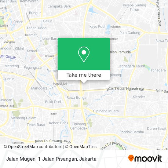 Jalan Mugeni 1 Jalan Pisangan map