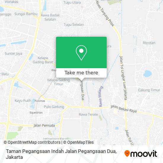 Taman Pegangsaan Indah Jalan Pegangsaan Dua map
