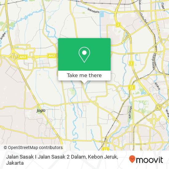 Jalan Sasak I Jalan Sasak 2 Dalam, Kebon Jeruk map