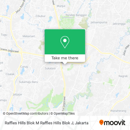 Raffles Hills Blok M Raffles Hills Blok J map