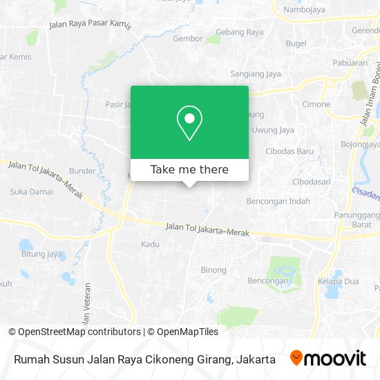 Rumah Susun Jalan Raya Cikoneng Girang map