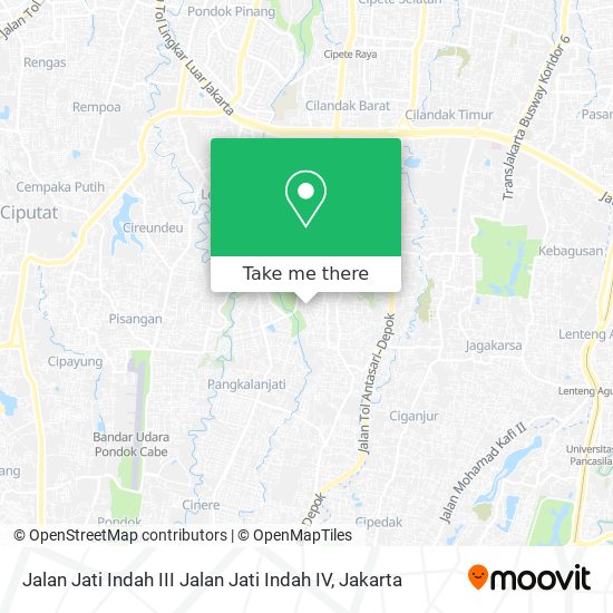 Jalan Jati Indah III Jalan Jati Indah IV map
