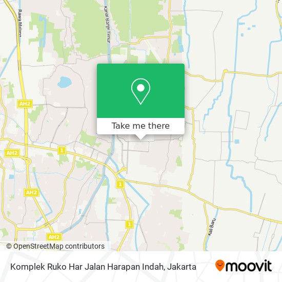Komplek Ruko Har Jalan Harapan Indah map