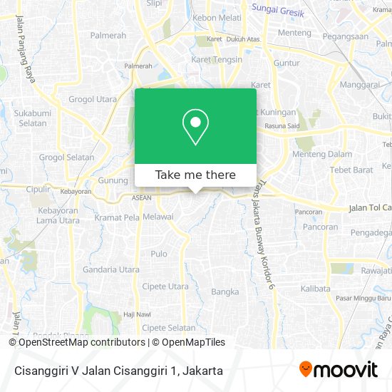 Cisanggiri V Jalan Cisanggiri 1 map