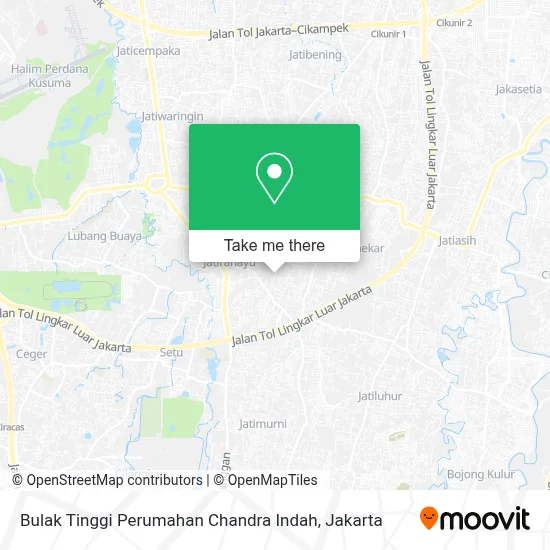Bulak Tinggi Perumahan Chandra Indah map