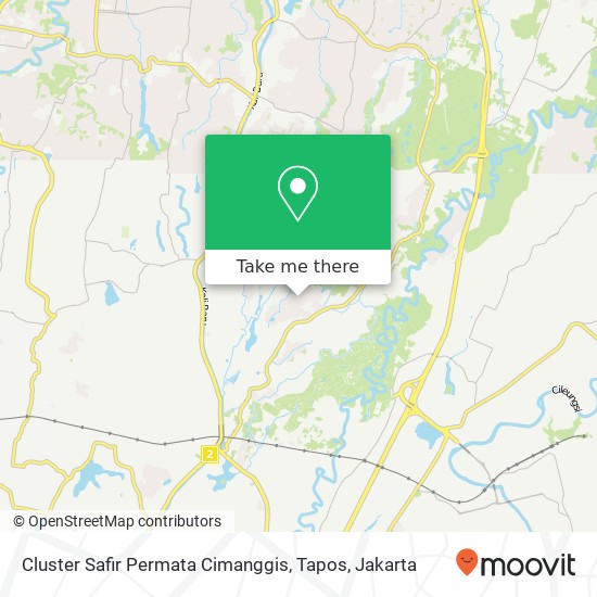 Cluster Safir Permata Cimanggis, Tapos map