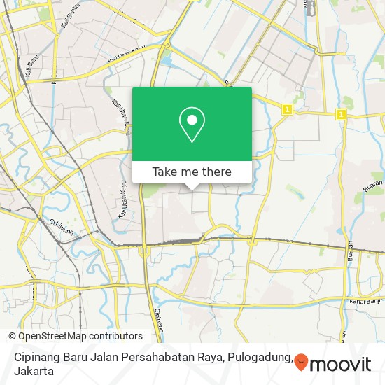 Cipinang Baru Jalan Persahabatan Raya, Pulogadung map