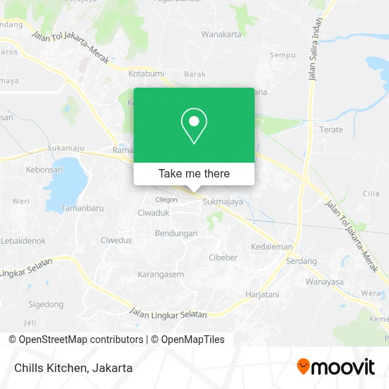 Chills Kitchen map