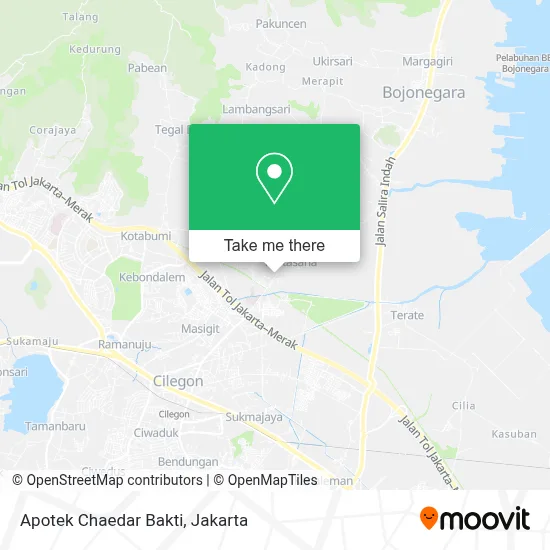 Apotek Chaedar Bakti map
