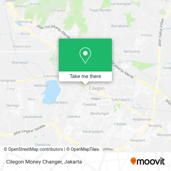 Cilegon Money Changer map