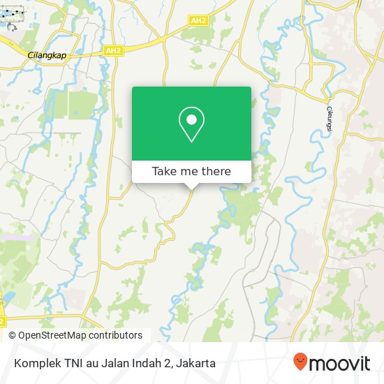 Komplek TNI au Jalan Indah 2 map