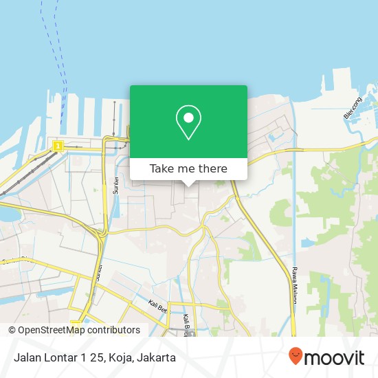 Jalan Lontar 1 25, Koja map