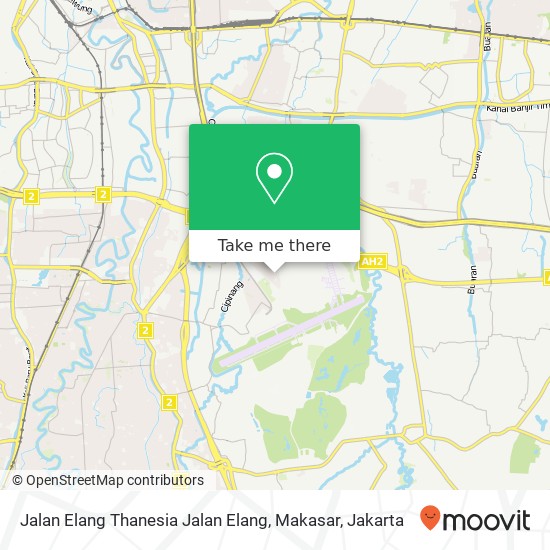 Jalan Elang Thanesia Jalan Elang, Makasar map