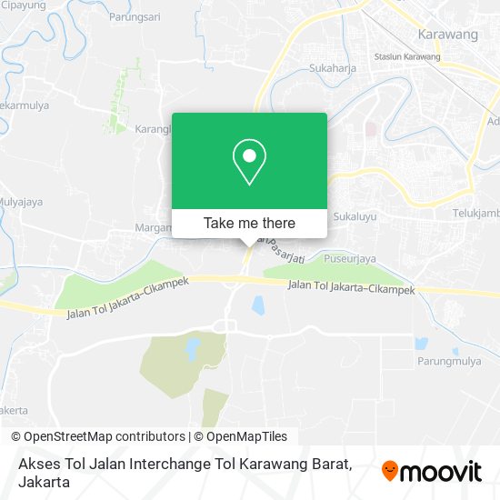 Akses Tol Jalan Interchange Tol Karawang Barat map