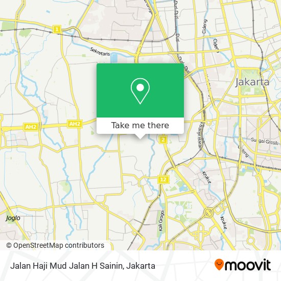 Jalan Haji Mud Jalan H Sainin map