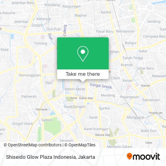 Shiseido Glow Plaza Indonesia map