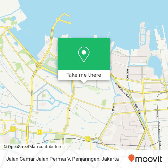 Jalan Camar Jalan Permai V, Penjaringan map