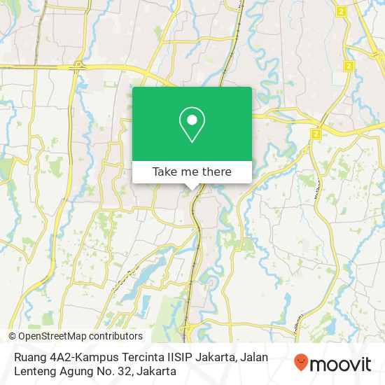 Ruang 4A2-Kampus Tercinta IISIP Jakarta, Jalan Lenteng Agung No. 32 map