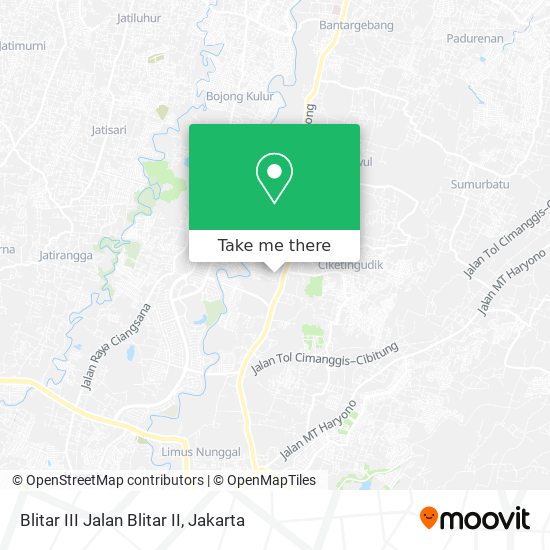 Blitar III Jalan Blitar II map