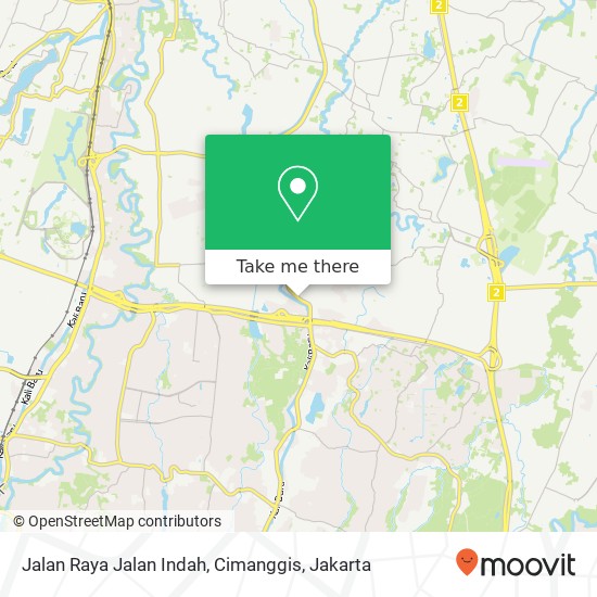 Jalan Raya Jalan Indah, Cimanggis map