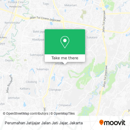 Perumahan Jatijajar Jalan Jati Jajar map