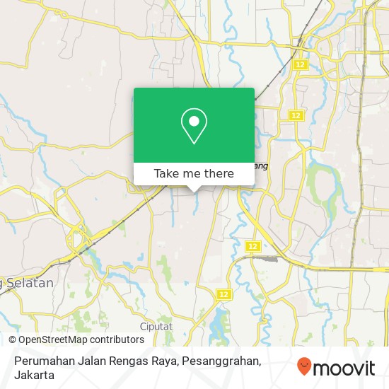 Perumahan Jalan Rengas Raya, Pesanggrahan map