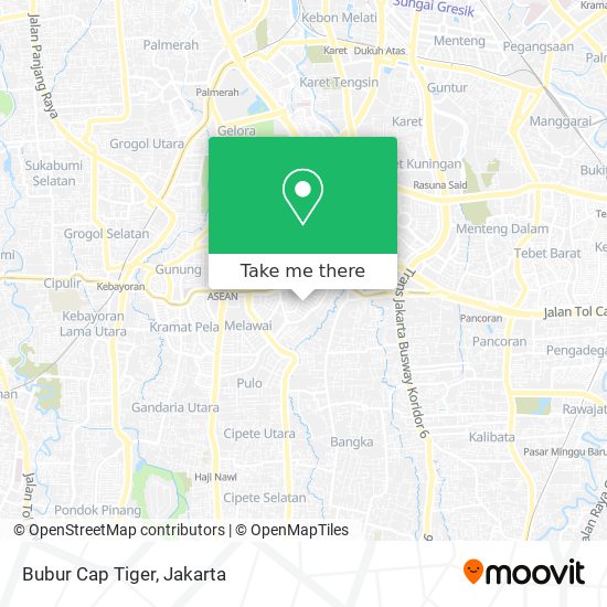 Bubur Cap Tiger map