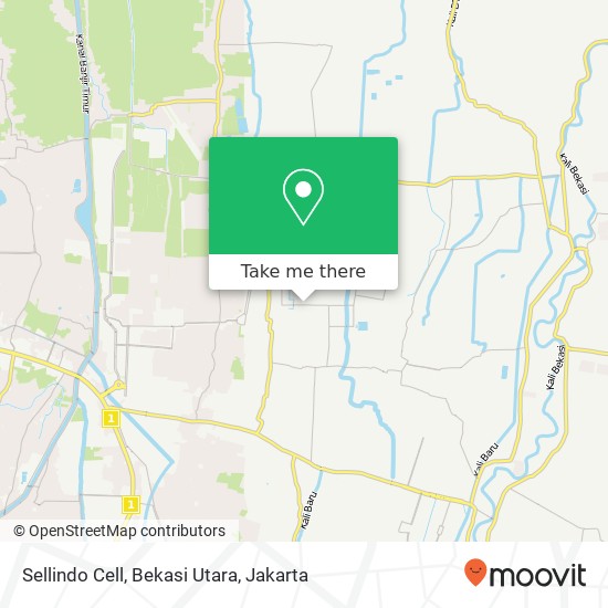 Sellindo Cell, Bekasi Utara map