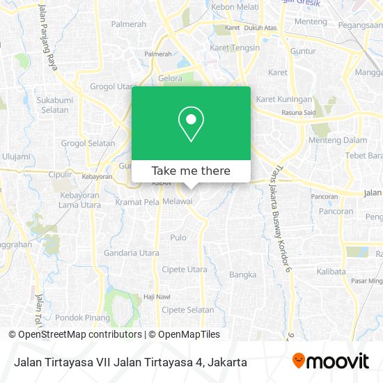 Jalan Tirtayasa VII Jalan Tirtayasa 4 map